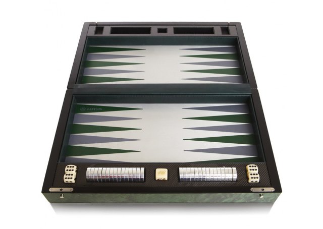 lotus offers 1500 carbon fiber backgammon set