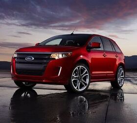 2011 Ford Edge Sport: The 2011 Ford Edge Sport features a Tuxedo Black grille and smoked headlamp treatment. (02/10/2010)