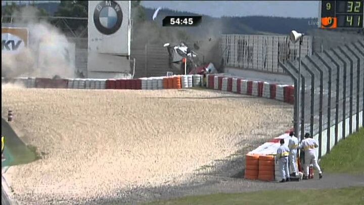 Watch An Alpina BMW B6 Race Car Fly Over A Barrier [Video]