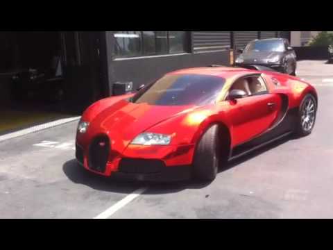 Dartz's Wraps Bugatti Veyron In Red Chrome [Video]