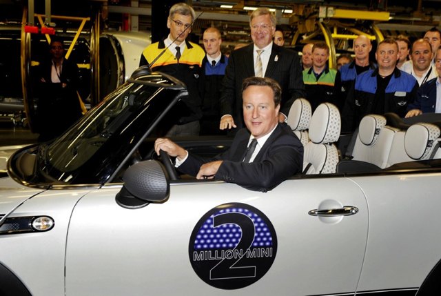 two millionth mini built at oxford plant pm david cameron attends