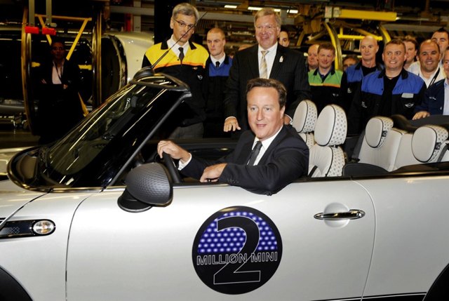 Two Millionth MINI Built At Oxford Plant, PM David Cameron Attends