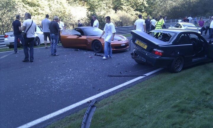 Eight Car Pile Up At The Nurburgring