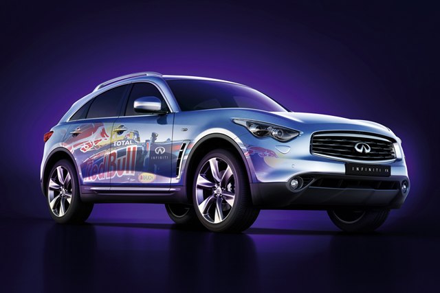 infiniti fx red bull racing wrap announced to celebrate f1 world championship
