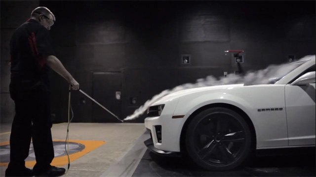 chevrolet camaro zl1 undergoes over 100 hours of wind tunnel testing video