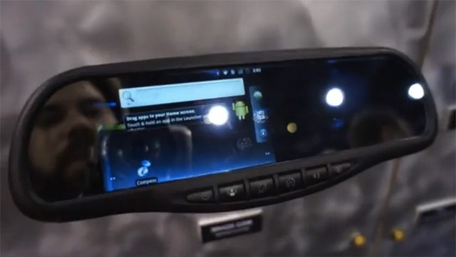 Android Integrated To Vehicle Stereos And Rear-View Mirrors [Video ...