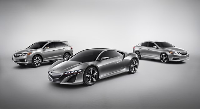 Acura RDX Prototype, NSX Concept and ILX Concept debuted at the 2012 North American International Auto Show.