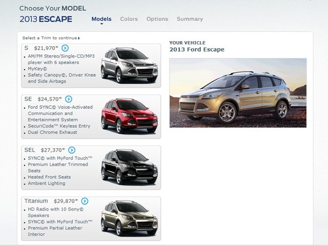 2013 ford escape first pricing details released