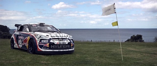 rhys millen turns hyundai veloster rally car into an awesome golf cart video