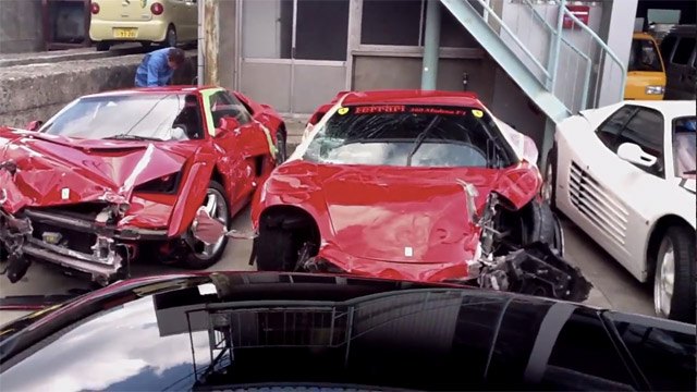 japanese exotic car pile up becomes world s most expensive automotive graveyard