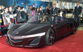 Acura NSX Roadster Drives the Red Carpet at Avengers Premiere