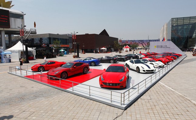 Ferrari Opens Massive Exhibit in Shanghai to Woo Chinese Buyers