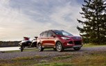The all-new Ford Escape's 2.0-liter EcoBoostA engine provides up to 3,500 pounds of towing capability A best in class among small turbocharged SUVs, and as much as the outgoing 3.0-liter V6 engine. (03/14/2012)