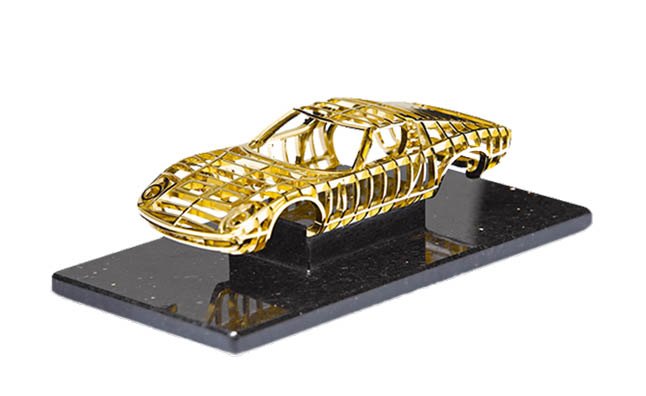 Lamborghini Miura Sculpture Finished in Gold