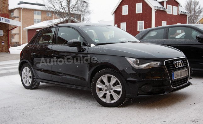 audi s1 prototype spied in the snow without camo