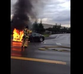 Tesla Model S Catches Fire, Video Spurs Drop in Stock Value