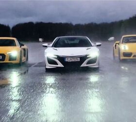 Watch What Happens When You Try to Drag Race 3 AWD Supercars in the Rain