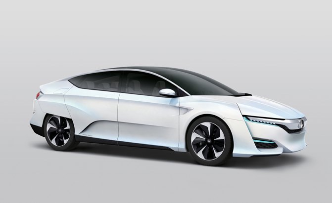 Honda FCV Concept showcases the styling evolution of the next-generation zero emissions Honda fuel cell vehicle.
