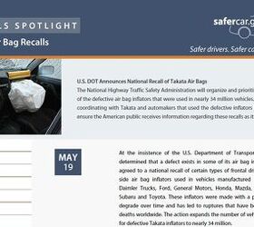 NHTSA Website Crashes Due to Takata Airbag Recall Searches