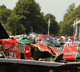 Mazda 767B Race Car Wrecks at Goodwood