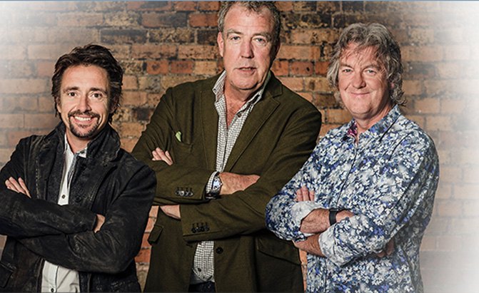 top gear trio announce new series with amazon