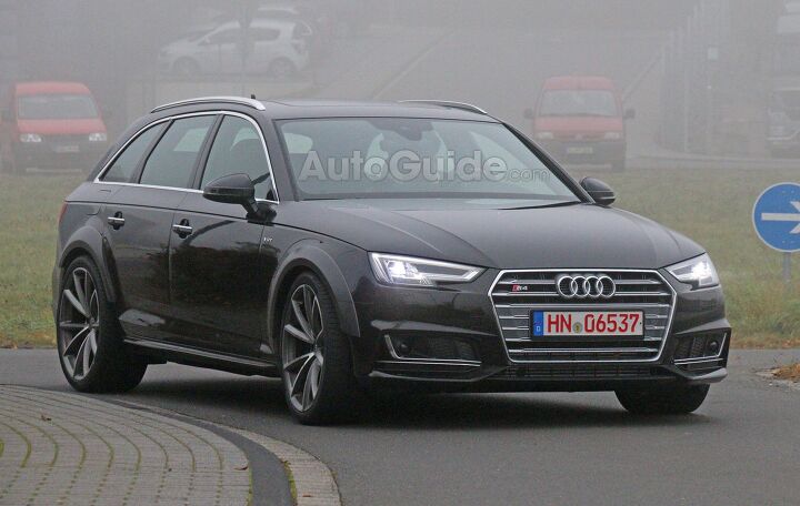 Audi RS4 Avant Mule Spied Testing Near the 'Ring