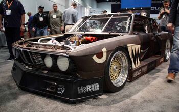 The Craziest Car of the SEMA Show is a Rusty Old BMW