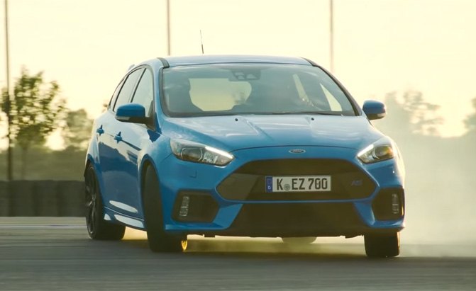 watch the former stig demonstrate drift mode in the ford focus rs