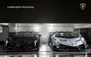 Check Out These Phenomenal Photos of Two Lamborghini Veneno Roadsters in Hong Kong