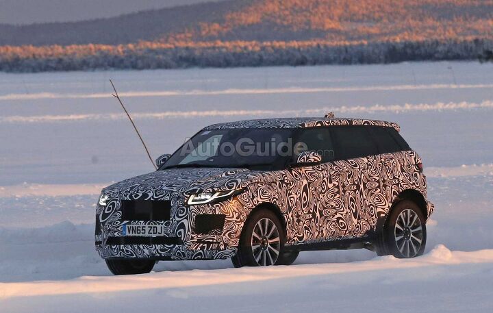 Jaguar E-Pace Mule Spotted Frolicking in the Snow