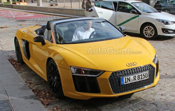 Here's the 2017 Audi R8 Spyder Completely Undisguised