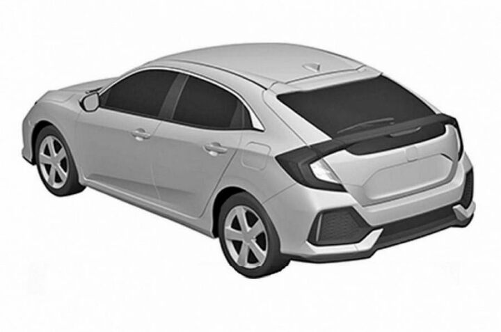 2017 Honda Civic Hatchback Revealed in Patent Images
