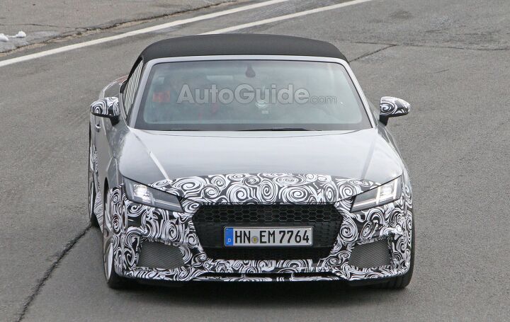 Audi TT RS Roadster Spied Testing on the Nurburgring