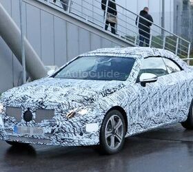 Mercedes E-Class Convertible Spotted Testing