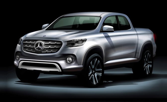 mercedes pickup truck coming in 2017 according to leaked road map