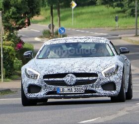 Mercedes-AMG GT C Roadster Spied Getting Ready to Drop Its Top