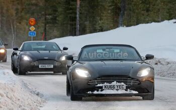Aston Martin DB11 Convertible Starts Testing in Sloppy Winter Weather