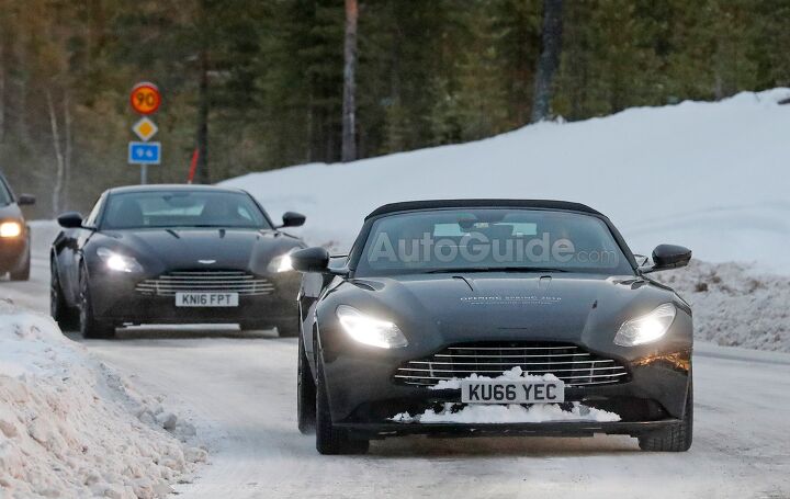 Aston Martin DB11 Convertible Starts Testing in Sloppy Winter Weather