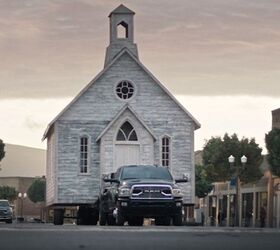 New Ads Feature a Ram Casually Towing a Church