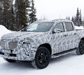 Mercedes Pickup Truck Sheds Some Camo for Spy Photographers