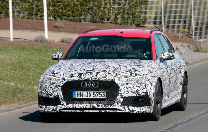 2018 Audi RS4 Avant Spied Testing Near the Nurburgring
