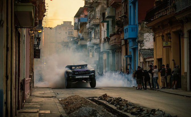 Watch a Trophy Truck Fly Around Havana Streets in 'Recoil 4'