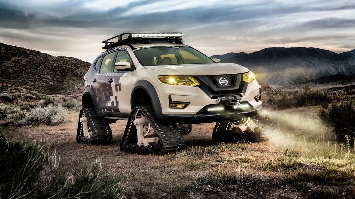 This Nissan Rogue on Tracks Was Built to Destroy Trails