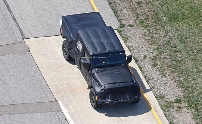 Jeep Wrangler Pickup Spied Looking Production Ready