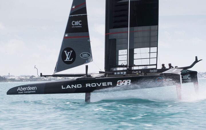 why does land rover compete in a boat race