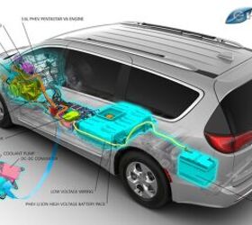 Apply the Chrysler Pacifica Hybrid's brakes and regenerative braking recaptures some energy.