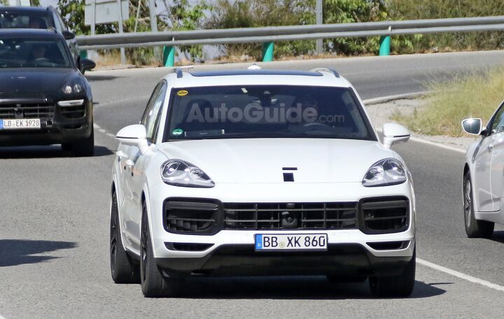 2018 Porsche Cayenne Smiles for the Camera Wearing All White
