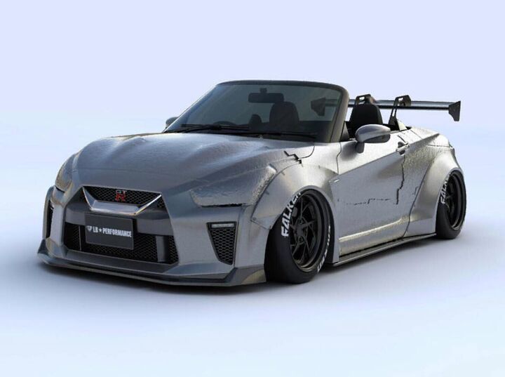 Liberty Walk Transformed a Subcompact Convertible to a Nissan GT-R… Sort Of
