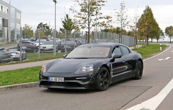 Porsche Mission E Electric Sedan Photographed for the First Time