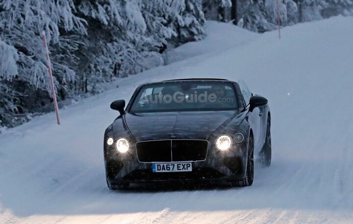 Bentley Continental GTC Braves Cold Weather Testing With Its Top Down